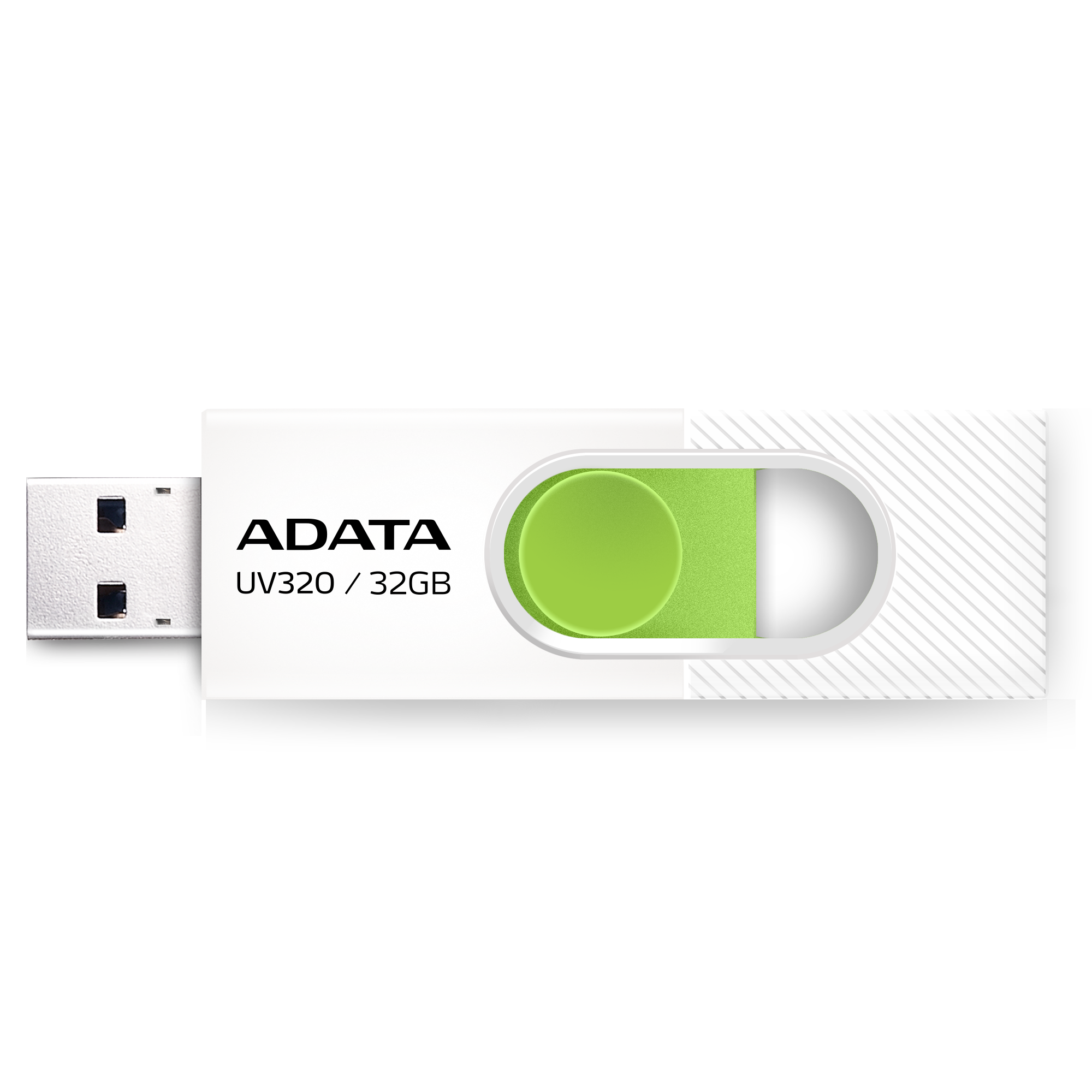 Флеш накопитель 32Gb USB 3.2 AData UV320 AUV320-32G-RWHGN белый/зеленый