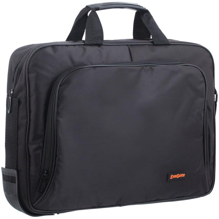 Сумка для ноутбука 15,6" ExeGate EX264611RUS Office F1596 Black, черная