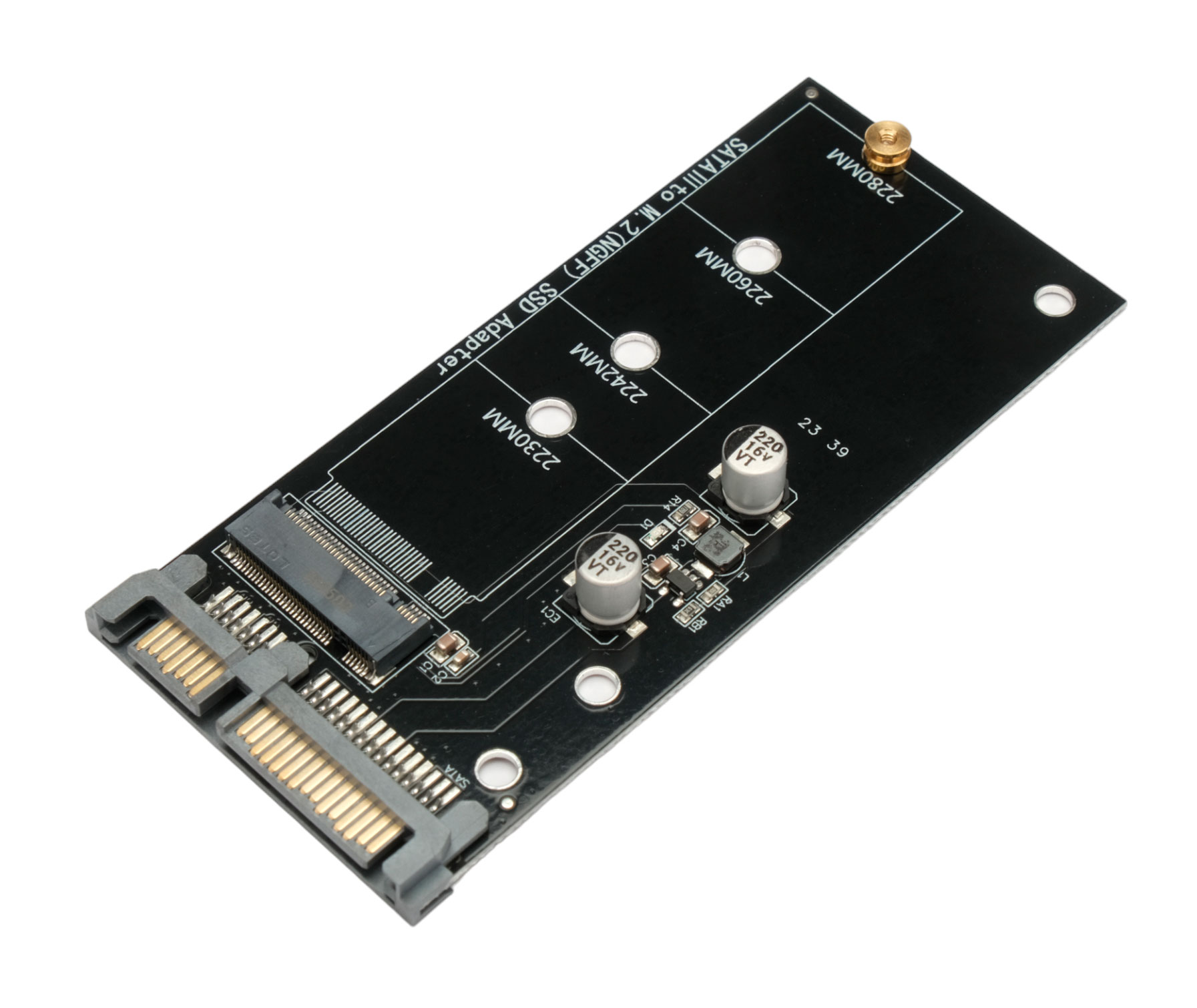 Переходник (адаптер) SSD M.2 SATA в разъем SATA, Cablexpert EE18-M2S3PCB-02