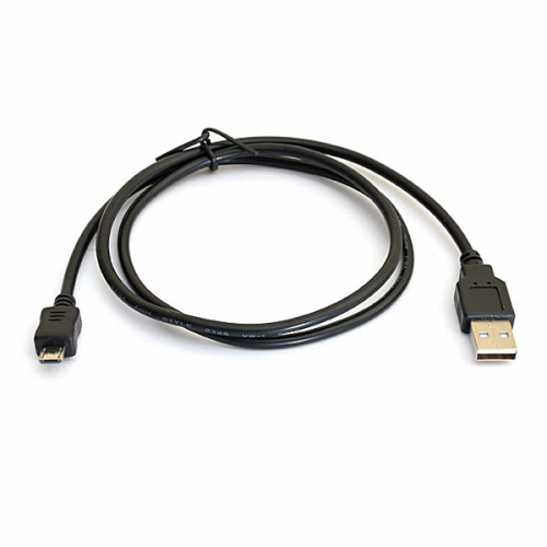 Кабель microUSB 2.0 DeTech black 0.8m