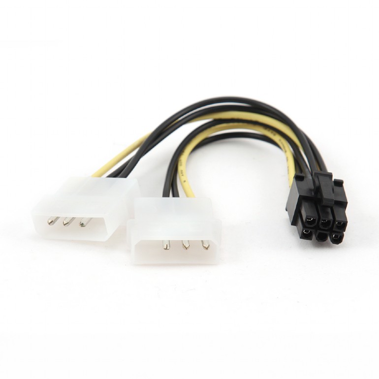 Кабель питания для видеокарты 6PIN на 2*Molex, Cablexpert CC-PSU-6