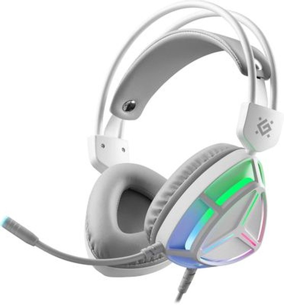 Гарнитура игровая Defender Prism, RGB, белый