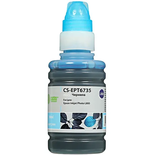 Чернила Cactus CS-EPT6735 светло-голубой 100мл для Epson L800/L810/L850/L1800