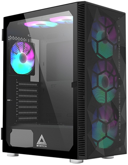 Корпус ATX без БП Montech X3 MESH (B), черный