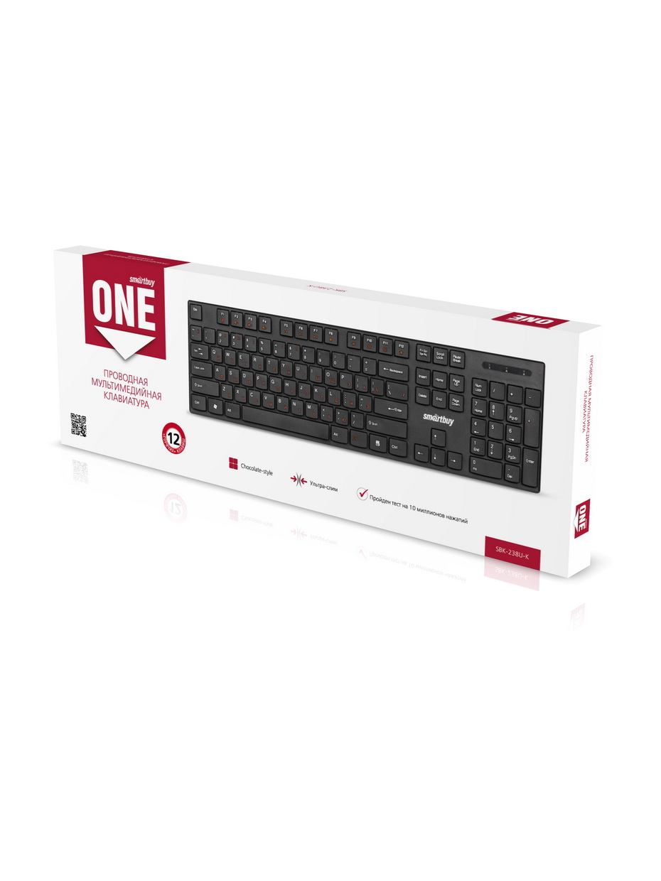 Клавиатура Smartbuy ONE 238, USB ,черный