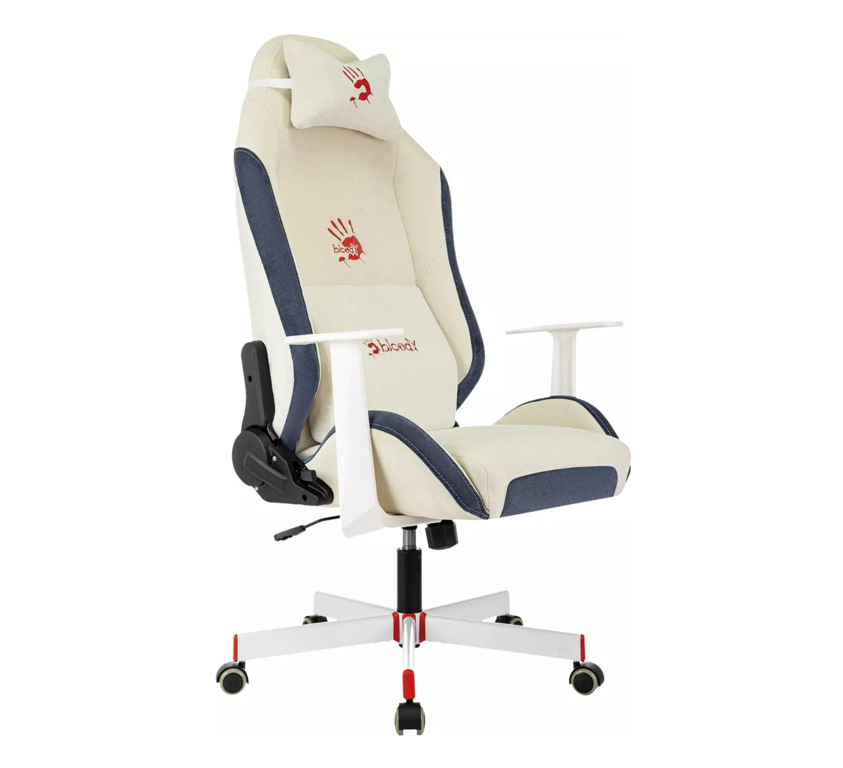 Кресло игровое A4Tech Bloody GC-830 ткань белый