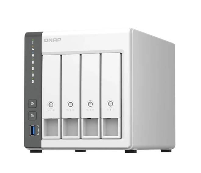Сетевое хранилище NAS Qnap D4 (REV. C) 4-bay настольный Cortex-A55