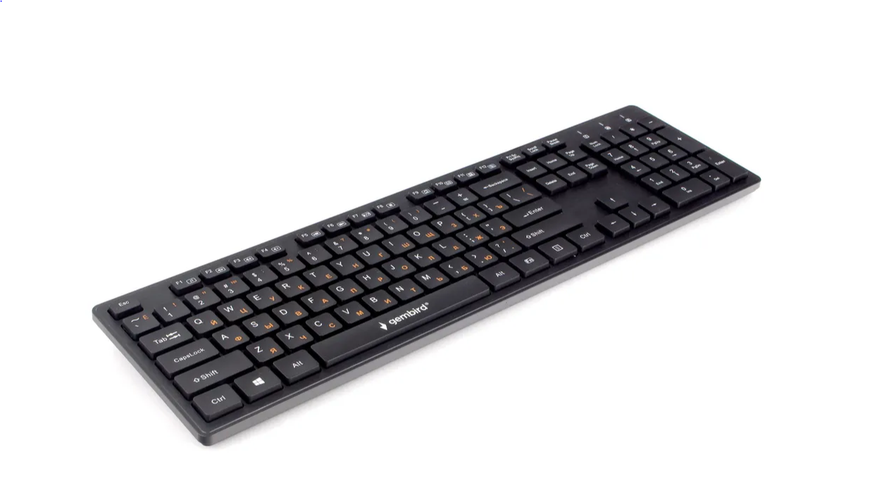 Клавиатура Gembird KB-8360U, черный, 2 порта USB