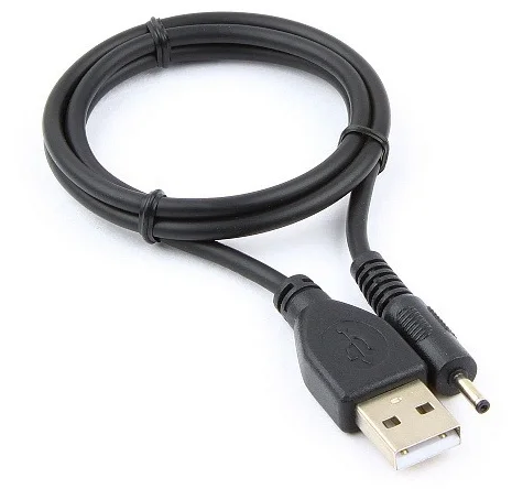 Кабель питания USB 2.0 Pro Cablexpert CC-USB-AMP25-0.7M, AM/DC 2,5мм 5V 2A, 0.7м