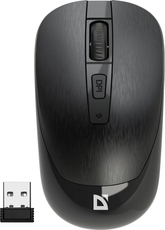 Мышь беспроводная Defender Wave MM-995, черный