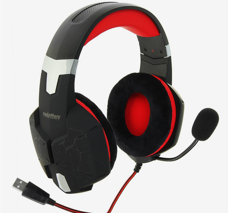 Гарнитура игровая Smartbuy RUSH TAIPAN (SBHG-3200), черный-красный