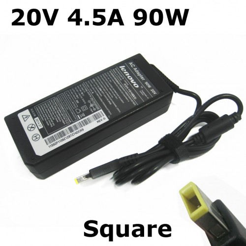 Блок питания для ноутбука Lenovo 90W (20V, 4.5A, 5.5-2.1mm, прямоугольный) Copy AAA class