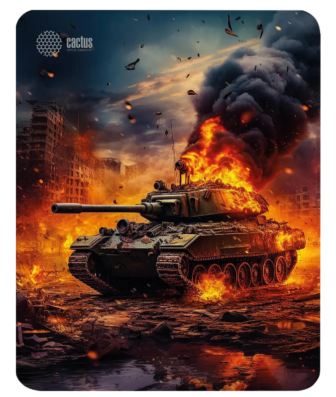 Коврик Cactus Burning tank CS-MP-D04M 300x250x3мм