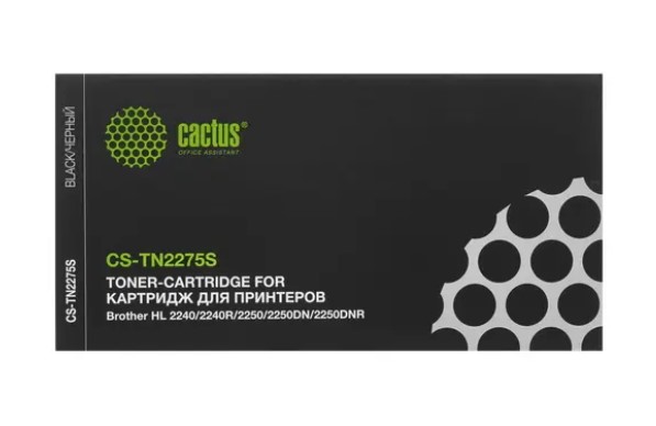 Картридж совместимый Cactus CS-TN2275S TN-2275S черный (2600стр.) для Brother HL 2240/2240R/2250