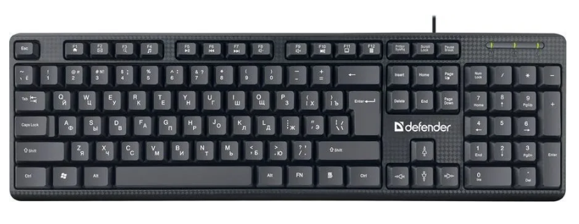 Клавиатура Defender Daily HB-162 RU, черный