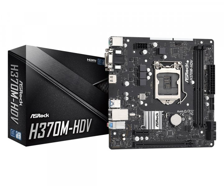 Материнская плата Socket 1151 ASRock H370M-HDV