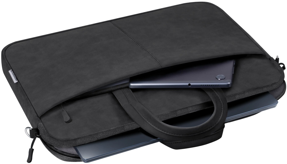 Сумка для ноутбука 15,6" Defender Solid, кожа, черный