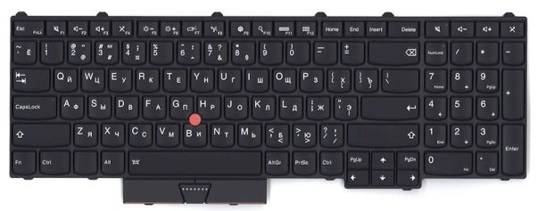 Клавиатура для ноутбука Lenovo Thinkpad P50 P70 черная с подсветкой