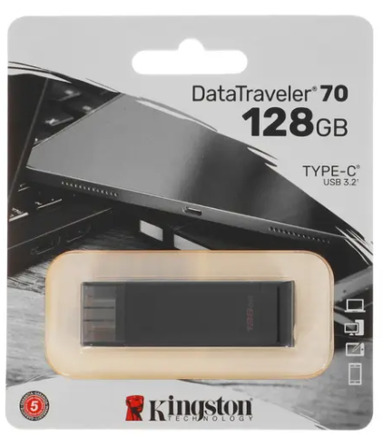 Флеш накопитель 128Gb USB 3.2 Type-C Kingston DataTraveler 70