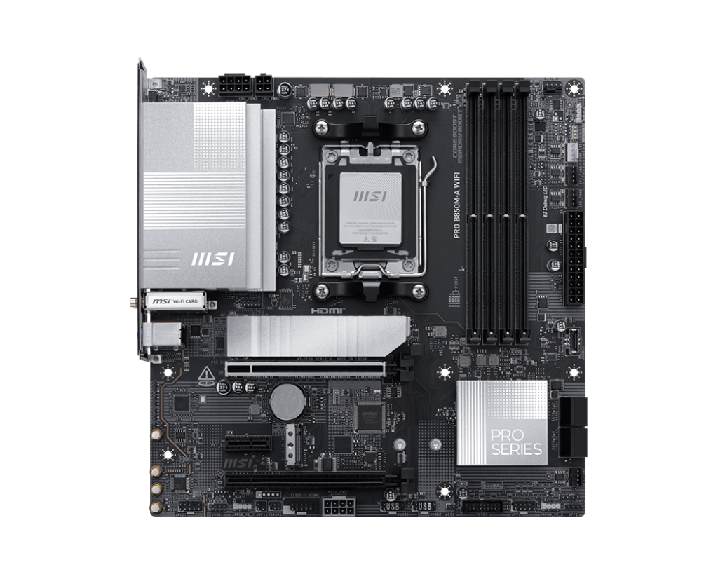 Материнская плата Socket AM5 MSI PRO B850M-A WIFI