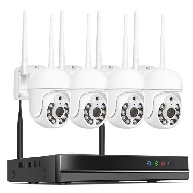 WiFi Комплект видеонаблюдения MiCam HiSecurity PTZ 4ch, 5Mp, HDMI, 4 улич. кам. 5.0Mp, IR30м
