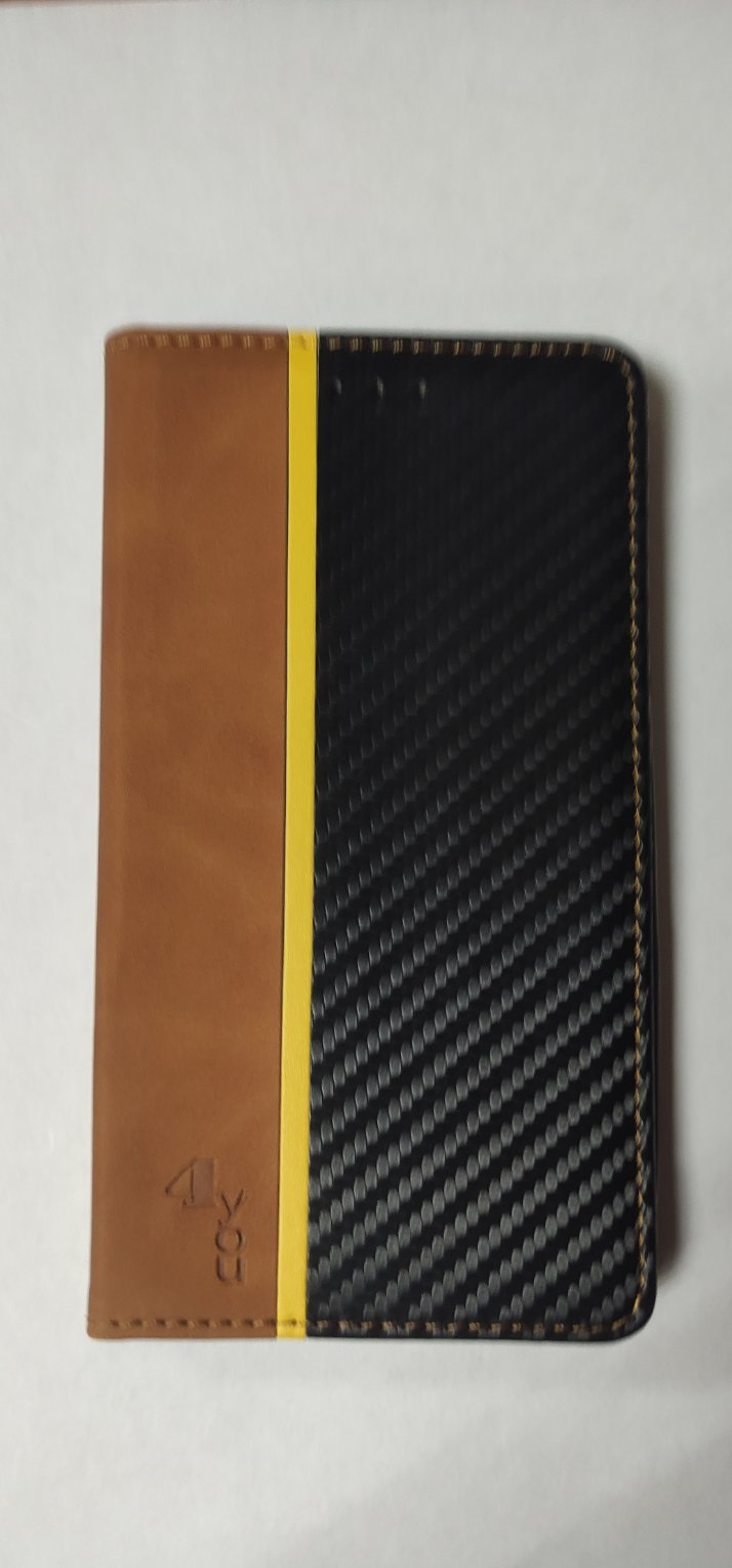 Чехол-книжка универсальный 5.5" 4you Carbon Light Brown/Black