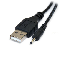 Кабель DC для зарядки планшета с USB на 2.5x0.7 DeTech