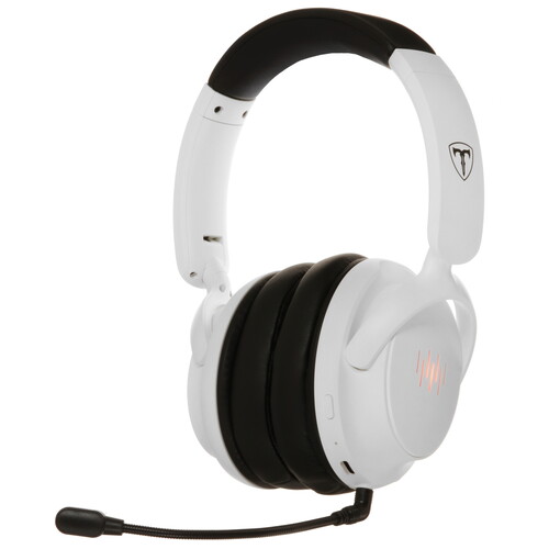 Беспроводная гарнитура игровая T-Line Fang Pro BT/2.4G, LED, белый