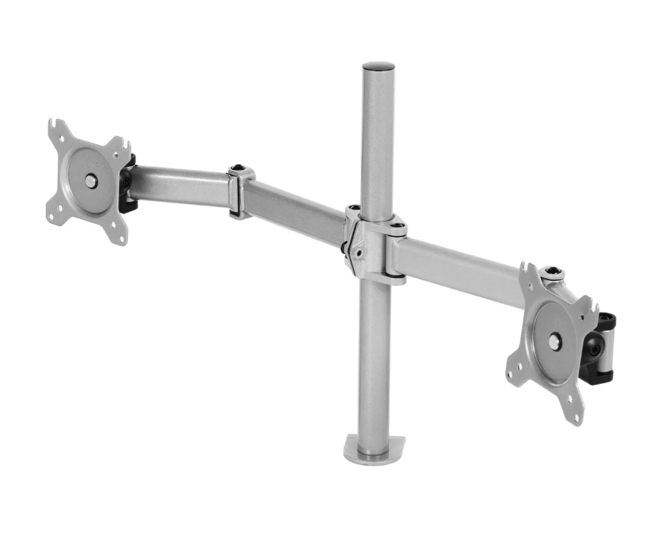 Кронштейн для мониторов Cactus CS-VM-D29-AL серебристый 13"-27" макс.8кг настольный поворот и наклон