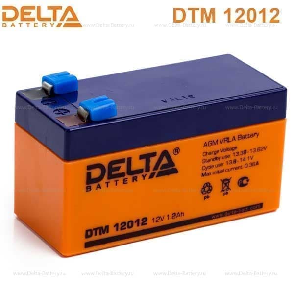 Аккумулятор Delta DTM 12012 12V 1.2Ah