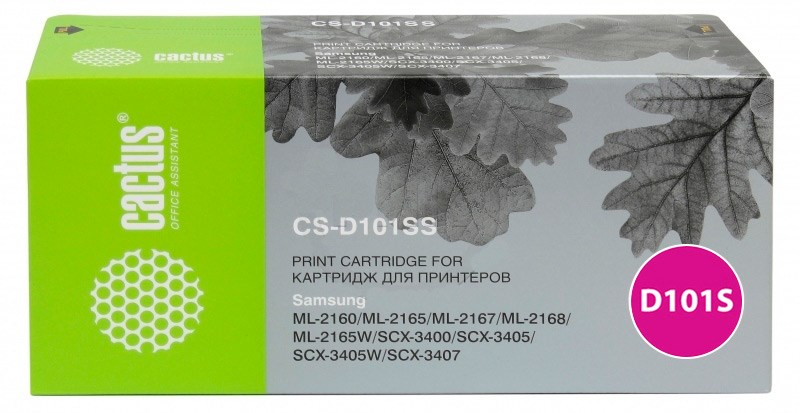 Картридж совместимый Cactus CS-D101SS для Samsung (ML-2160/2165/2167/2168/SCX-3400/3405), 1.5K