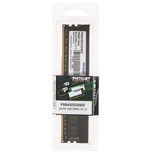 Модуль памяти DDR4 32Gb PC25600 3200MHz Patriot (PSD432G32002)