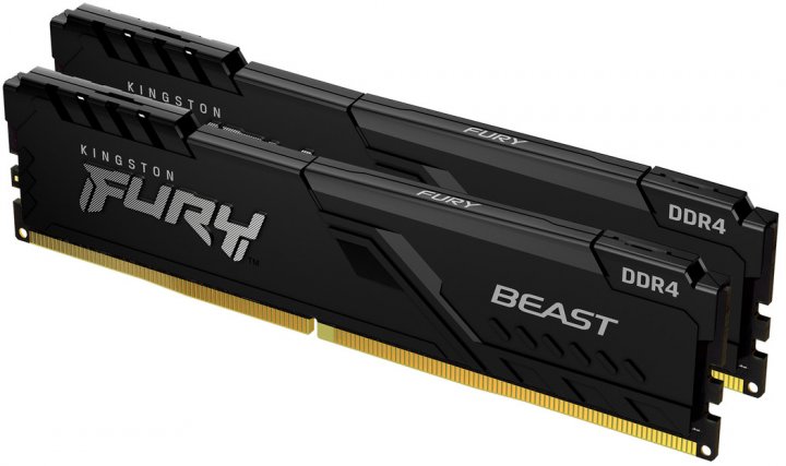 Комплект модулей памяти DDR4 2x16Gb PC4-28800 3600MHz Kingston FURY Beast Black (KF436C18BBK2/32)