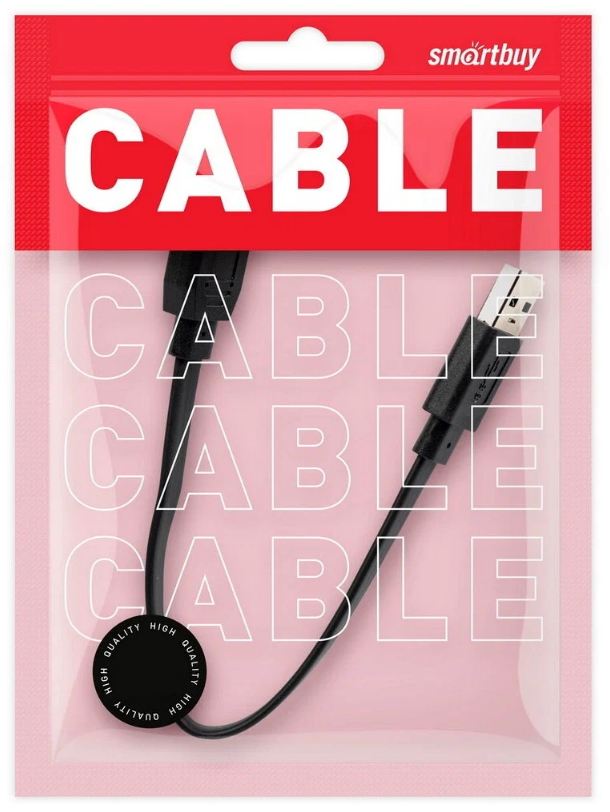 Кабель USB 3.1 A (M) - microUSB B (M), 20См, Smartbuy (SBCAB-762K), черный