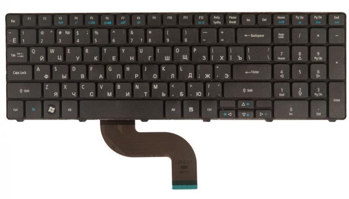 Клавиатура для ноутбука Acer Aspire 5738, 5250, 5410, 5542, 5553, 5560, 5733, 5739, 5740, 5741, 5742