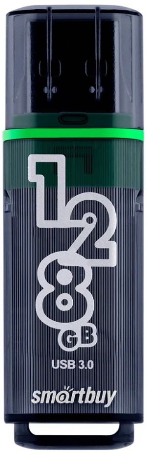 Флеш накопитель 128Gb USB 3.0 SmartBuy Glossy Dark Grey (SB128GBGS-DG)