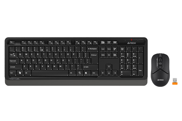 Беспроводной набор клавиатура + мышь A4Tech FStyler FG1012 черный/серый