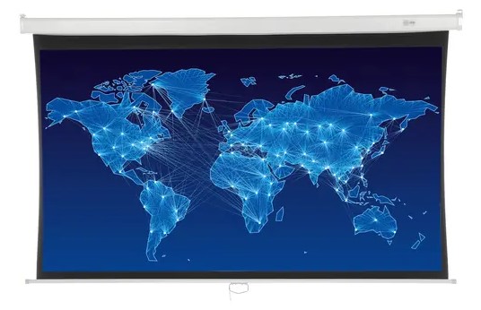 Экран для проектора Cactus 104.6x186см Wallscreen CS-PSW-104X186-BK 16:9 настен.-потолоч. рулон. чер