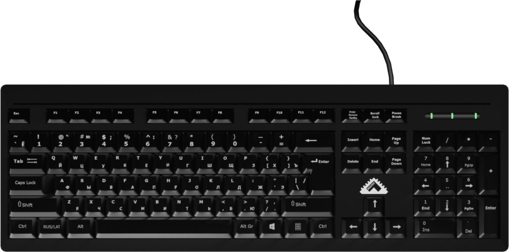 Клавиатура проводная БЕШТАУ КЛ104РУ 104 клавиши, USB, 1,8м, МИНПРОМТОРГ (МПТ)