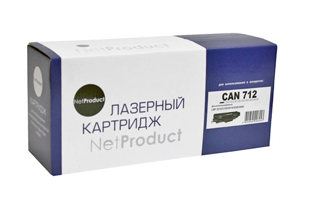 Картридж совместимый NetProduct 712 (LBP 3010/ 3010B/ 3020/ 3100 (1500k))