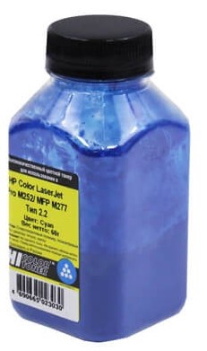 Тонер Hi-Black для HP CLJ Pro M252/MFP M277, Химический, Тип 2.5, C, 60 г, банка