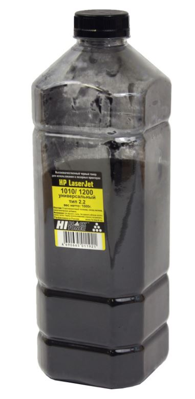 Тонер Hi-Black Универсальный для HP LJ 1010/1200, Тип 2.2, Bk, 1 кг, канистра