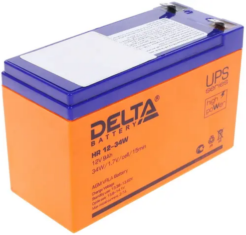 Аккумулятор Delta HR 12-34 W 12V 9Ah