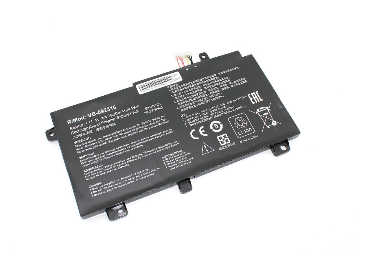 Аккумулятор iBatt 3900mAh для ноутбука Asus TUF Gaming FX504, FX505 (B31N1726)