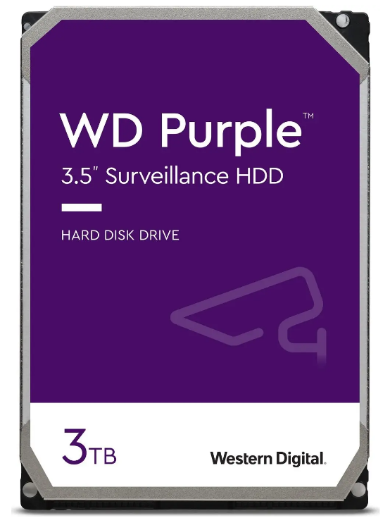 Жесткий диск 3.5" 3000Gb WD Purple (WD33PURZ)