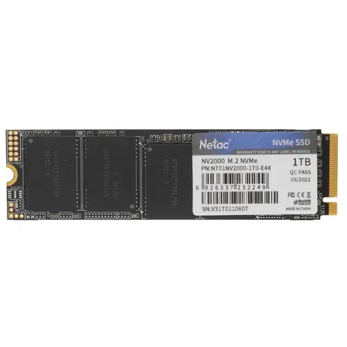 Накопитель SSD M.2 NVMe 1Tb Netac NV2000 NT01NV2000-1T0-E4X