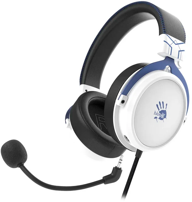 Гарнитура A4Tech Bloody M590i, синий/белый , 1м