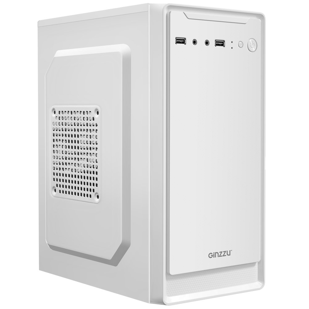 Корпус mATX без БП Ginzzu B185, белый