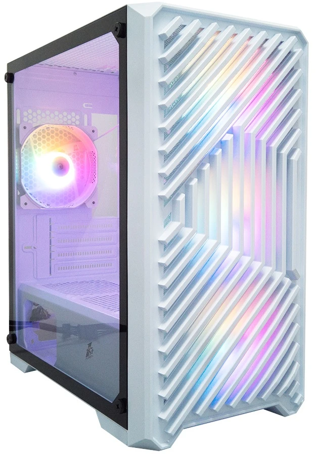 Корпус mATX без БП 1STPLAYER TRILOBITE T5 белый