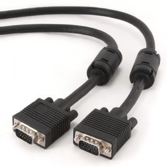 Кабель VGA - VGA 3m Premium Cablexpert CC-PPVGA-10 Black Ferrite